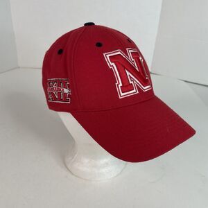 Vintage Nebraska Cornhuskers Strapback Hat, Red, Top Of The World, Big 12 XII